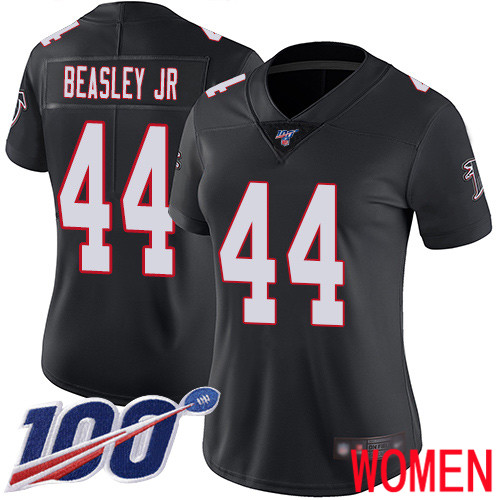 Atlanta Falcons Limited Black Women Vic Beasley Alternate Jersey NFL Football 44 100th Season Vapor Untouchable